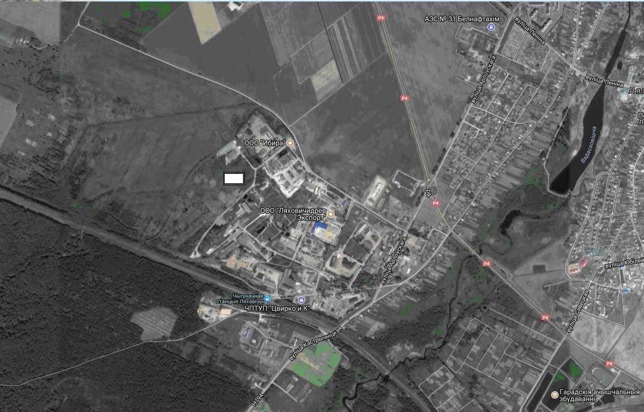 Lyahovichi town, 15, Trudovaya str. (behind the production facilities of State Unitary Manufacturing Enterprise Lyahovichskoe PMS (PMS - enterprise for reclamation works)