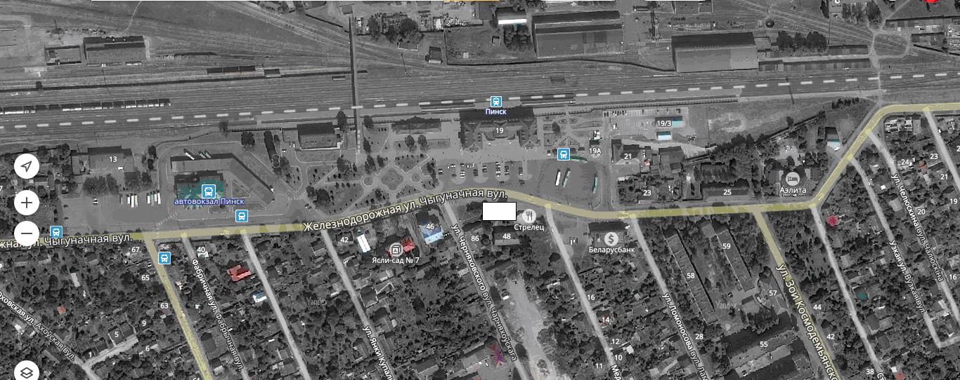 Within Chernyahovskogo, Zheleznodorozhnaya and Medovaya streets