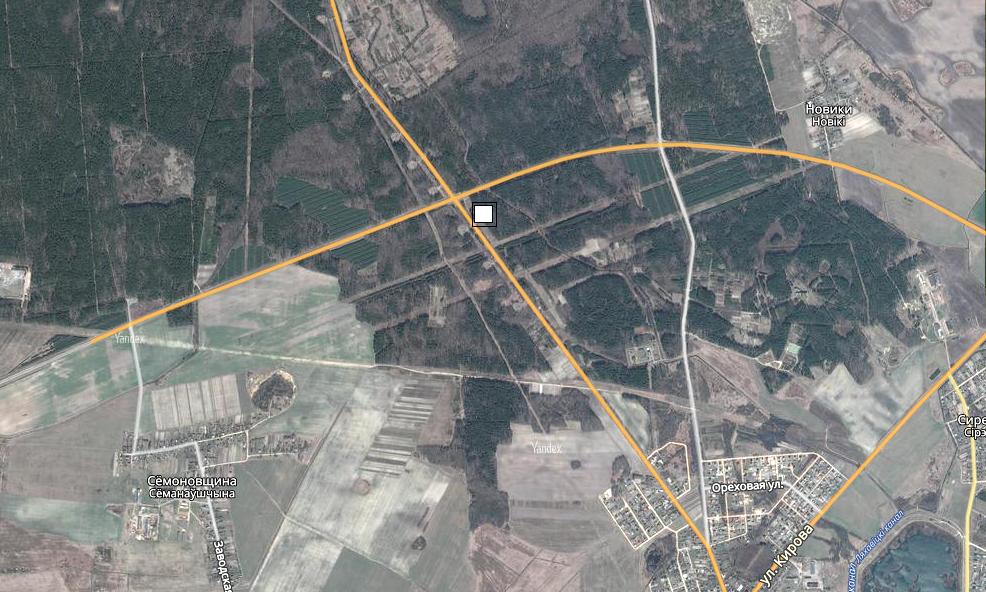 Intersection of roads: border with Russia – Gomel–Kobrin (М10) and motor road Drogichin–Bereza (R84)